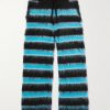 Straight-Leg Striped Mohair-Blend Drawstring Trousers Straight-Leg Striped Mohair-Blend Drawstring Trousers