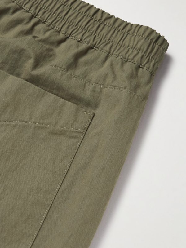 Axel Straight-Leg Cotton-Blend Twill Drawstring Shorts - CU Axel Straight-Leg Cotton-Blend Twill Drawstring Shorts - CU