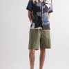 Axel Straight-Leg Cotton-Blend Twill Drawstring Shorts - OU Axel Straight-Leg Cotton-Blend Twill Drawstring Shorts - OU
