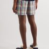 + Noah Straight-Leg Checked Cotton-Twill Drawstring Shorts - BK