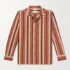 Vincent Camping Camp-Collar Organic Cotton and Linen-Blend Shirt