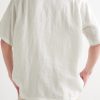 Dogtown Convertible-Collar Linen Shirt - BK Dogtown Convertible-Collar Linen Shirt - BK