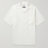 Dogtown Convertible-Collar Linen Shirt Dogtown Convertible-Collar Linen Shirt