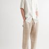 Dogtown Convertible-Collar Linen Shirt - OU Dogtown Convertible-Collar Linen Shirt - OU