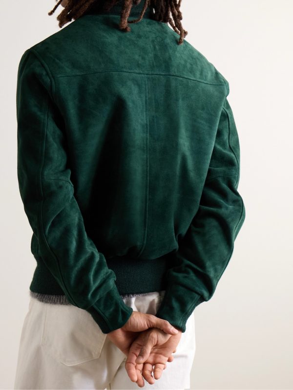 Suede Bomber Jacket - BK