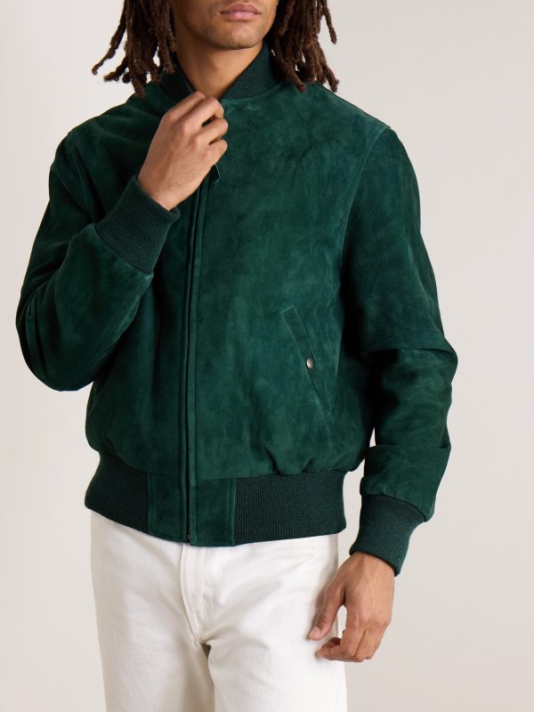 Suede Bomber Jacket - FR