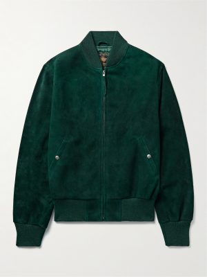 Suede Bomber Jacket