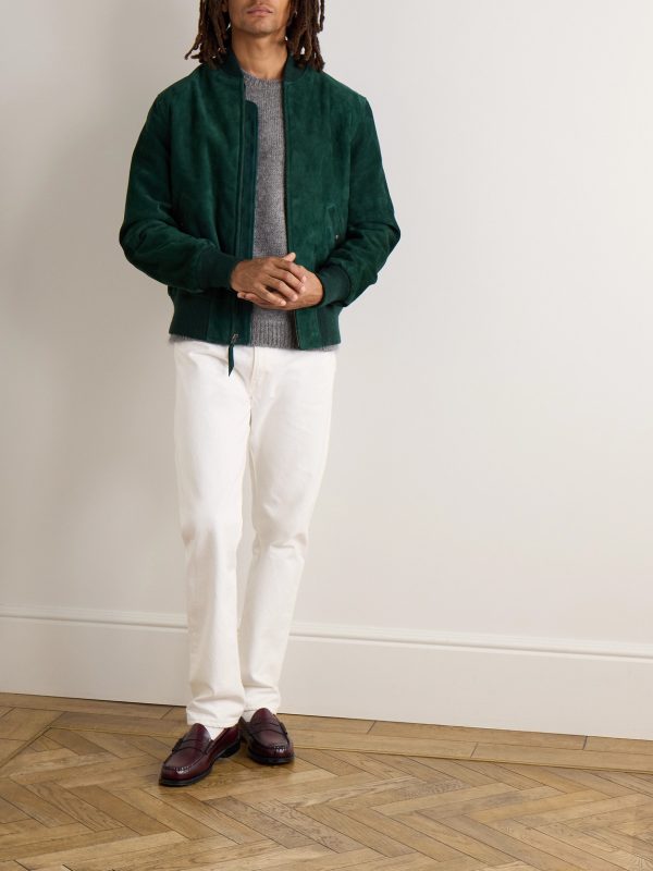 Suede Bomber Jacket - OU