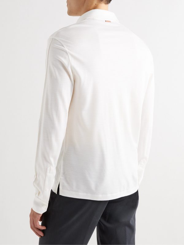 Wool Polo Shirt - BK Wool Polo Shirt - BK