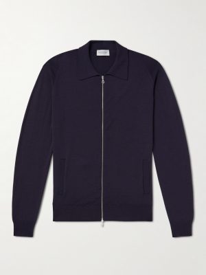 Alston Slim-Fit Merino Wool Zip-Up Cardigan