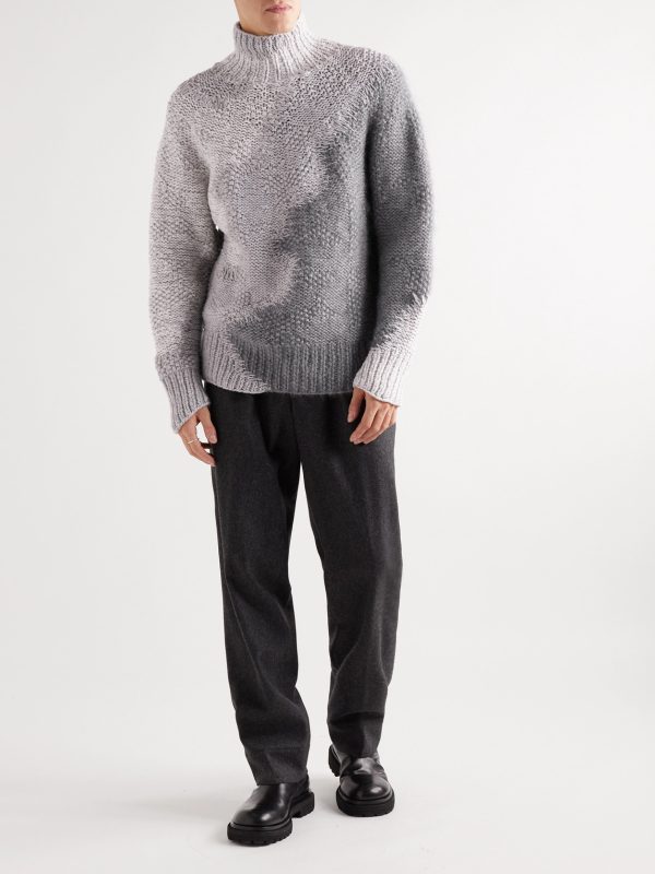 Cashmere-Blend Rollneck Sweater - OU Cashmere-Blend Rollneck Sweater - OU
