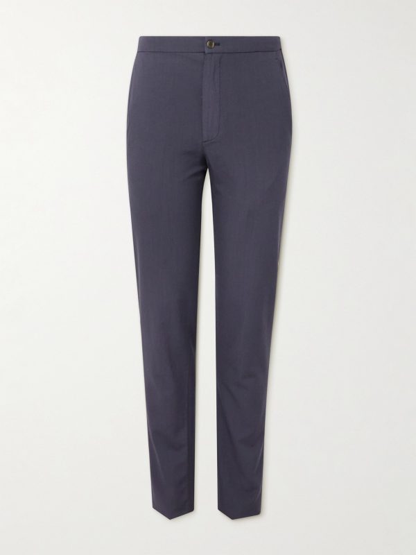 Tapered Virgin Wool-Twill Trousers