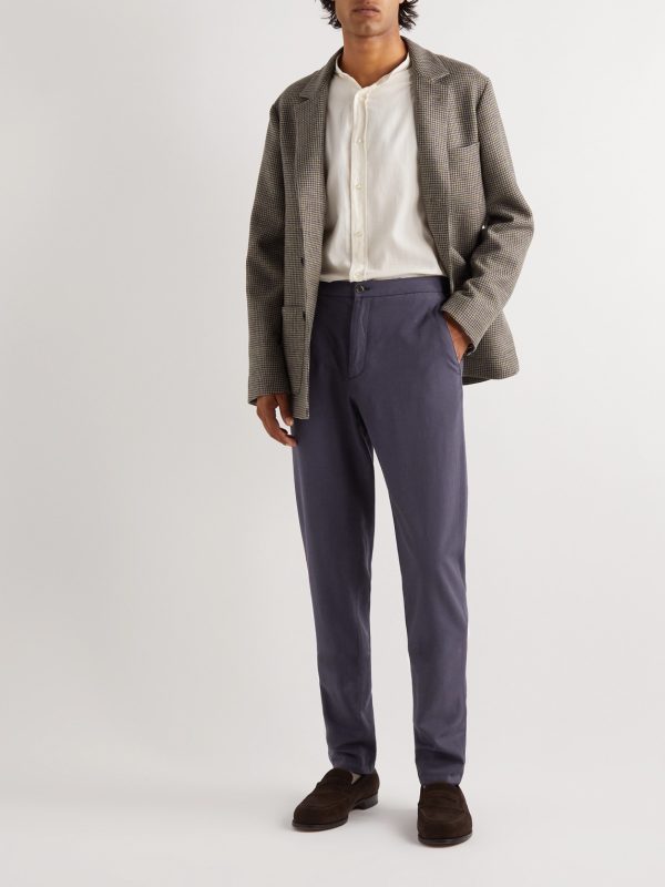 Tapered Virgin Wool-Twill Trousers - OU