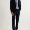 Straight-Leg Cotton-Velvet Suit Trousers - OU Straight-Leg Cotton-Velvet Suit Trousers - OU