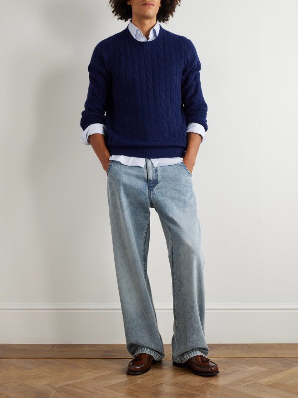 Cable-Knit Cashmere Sweater - OU Cable-Knit Cashmere Sweater - OU