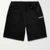 Straight-Leg Logo-Print Cotton-Jersey Shorts Straight-Leg Logo-Print Cotton-Jersey Shorts
