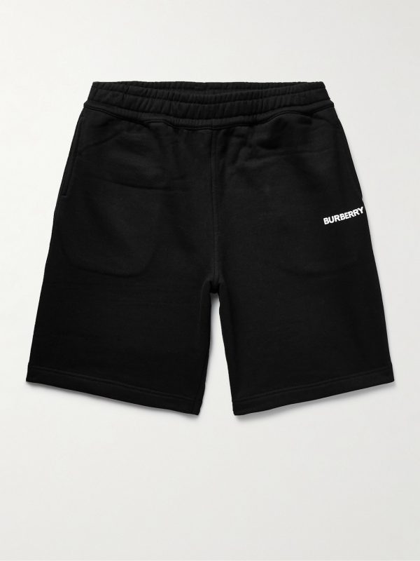 Straight-Leg Logo-Print Cotton-Jersey Shorts Straight-Leg Logo-Print Cotton-Jersey Shorts