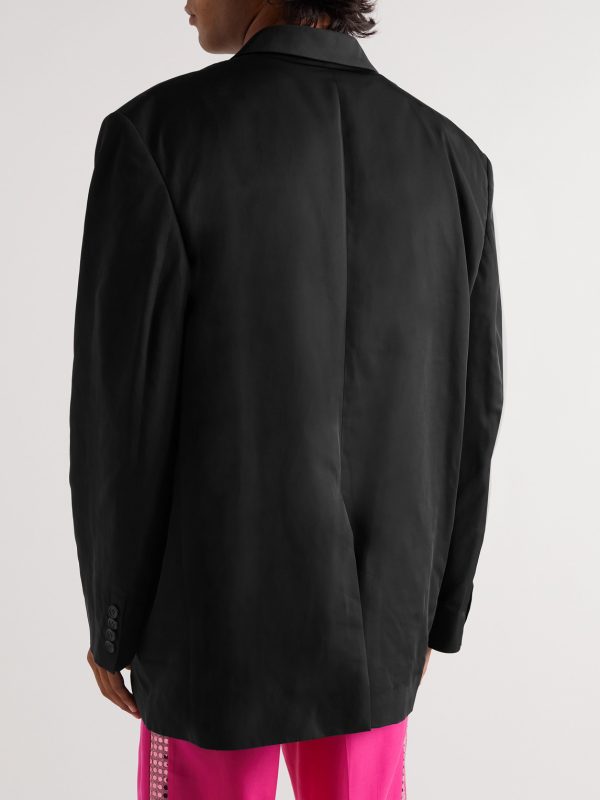 Juylio Unstructured Faille Blazer - BK