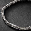 Silver Heishi Beaded Bracelet - CU
