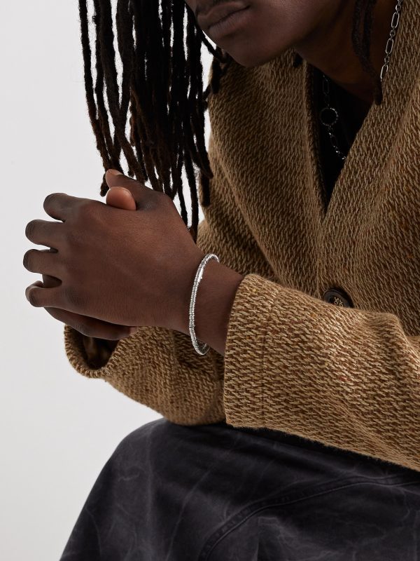 Silver Heishi Beaded Bracelet - FR