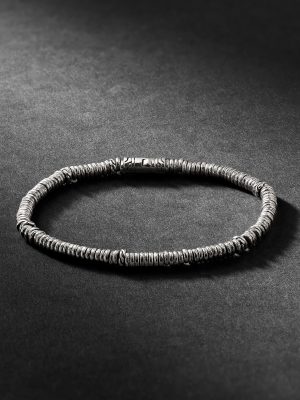 Silver Heishi Beaded Bracelet Silver Heishi Beaded Bracelet