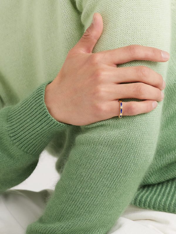 Alliance Rayon Gold Lapis Lazuli Ring - FR Alliance Rayon Gold Lapis Lazuli Ring - FR