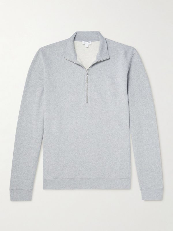 Cotton-Jersey Half-Zip Sweatshirt Cotton-Jersey Half-Zip Sweatshirt