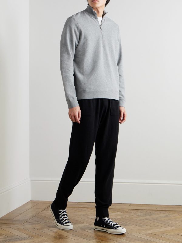 Cotton-Jersey Half-Zip Sweatshirt - OU Cotton-Jersey Half-Zip Sweatshirt - OU