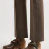 Horsebit Webbing-Trimmed Leather Clogs - E1 Horsebit Webbing-Trimmed Leather Clogs - E1