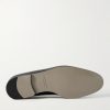Mario Grosgrain-Trimmed Patent-Leather Loafers - E2 Mario Grosgrain-Trimmed Patent-Leather Loafers - E2