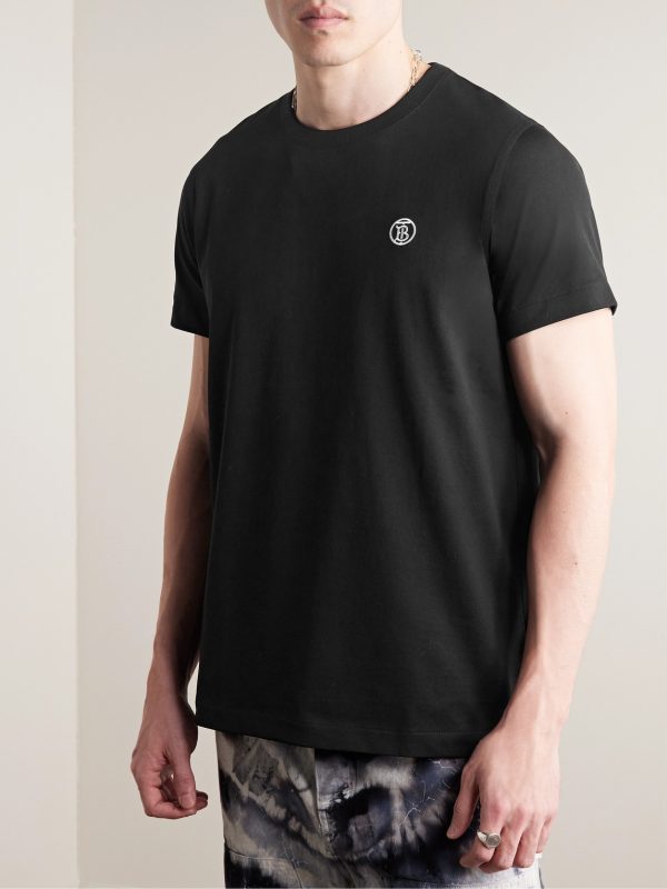 Logo-Embroidered Cotton-Jersey T-Shirt - FR