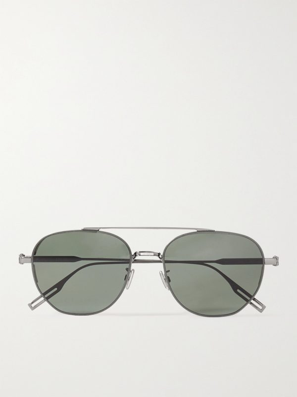 NeoDior RU Aviator-Style Gunmetal Sunglasses NeoDior RU Aviator-Style Gunmetal Sunglasses