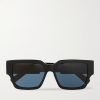 CD SU Geometric Acetate and Silver-Tone Sunglasses CD SU Geometric Acetate and Silver-Tone Sunglasses