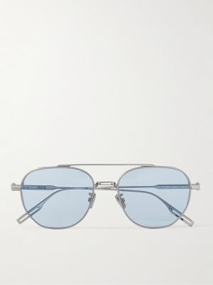 NeoDior RU Aviator-Style Palladium Sunglasses