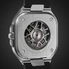 BR 05 Automatic GMT 41mm Stainless Steel and Rubber Watch, Ref. No. BR05G-SI-ST/SRB BU23NOV - BK