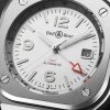 BR 05 Automatic GMT 41mm Stainless Steel and Rubber Watch, Ref. No. BR05G-SI-ST/SRB BU23NOV - CU