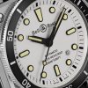 BR 03-92 Diver Automatic 42mm Stainless Steel and Rubber Watch, Ref. No. BR0392-D-WH-ST/SRB - CU BR 03-92 Diver Automatic 42mm Stainless Steel and Rubber Watch, Ref. No. BR0392-D-WH-ST/SRB - CU
