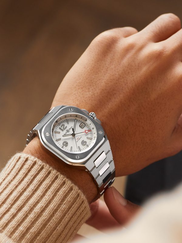 BR 05 GMT Automatic 41mm Stainless Steel Watch, Ref. No. BR05G-SI-ST/SST - OU BR 05 GMT Automatic 41mm Stainless Steel Watch, Ref. No. BR05G-SI-ST/SST - OU