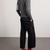 Slim-Fit Striped Grosgrain-Trimmed Cashmere Sweater - BK Slim-Fit Striped Grosgrain-Trimmed Cashmere Sweater - BK