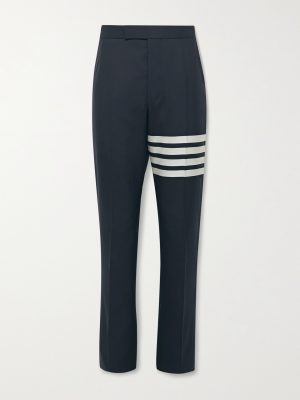 Slim-Fit Tapered Striped Wool Suit Trousers Slim-Fit Tapered Striped Wool Suit Trousers