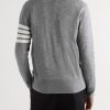 Striped Wool Cardigan - BK