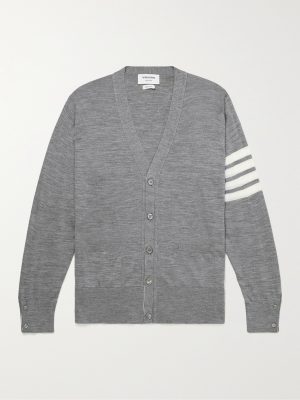 Striped Wool Cardigan Striped Wool Cardigan
