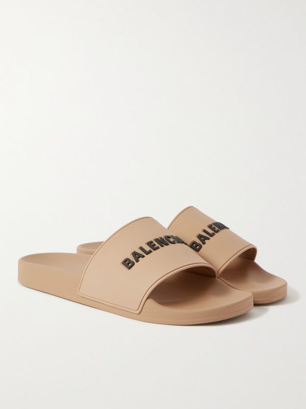 Logo-Detailed Rubber Slides - FR