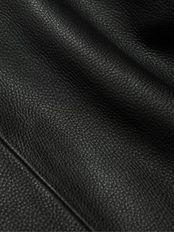 Full-Grain Leather Coach Jacket - E1