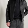 Full-Grain Leather Coach Jacket - FR