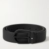3.5cm Rubberised Leather Belt