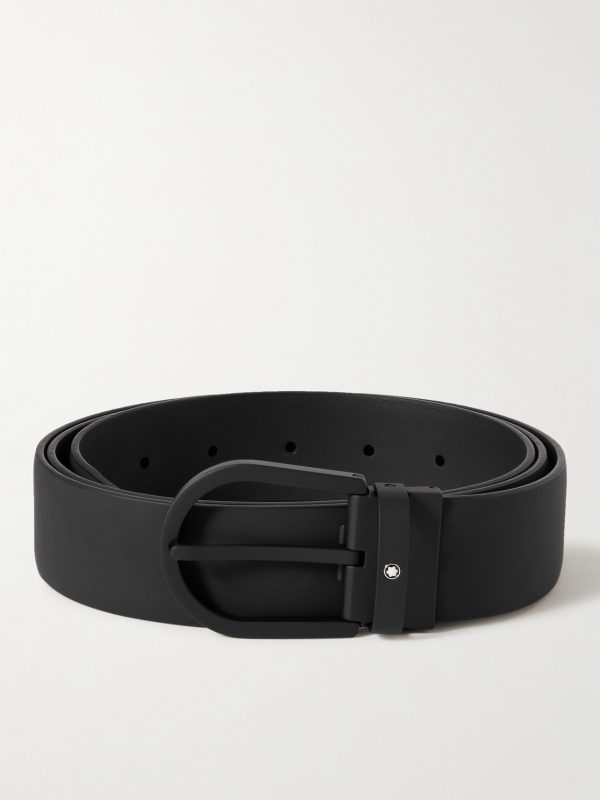 3.5cm Rubberised Leather Belt