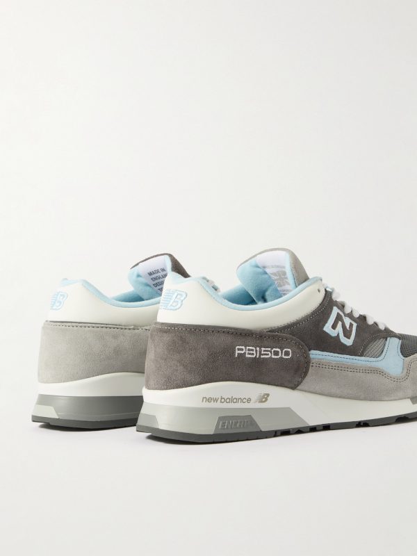 + Beams + Paperboy MIUK 1500 Leather, Mesh and Suede Sneakers - BK + Beams + Paperboy MIUK 1500 Leather, Mesh and Suede Sneakers - BK
