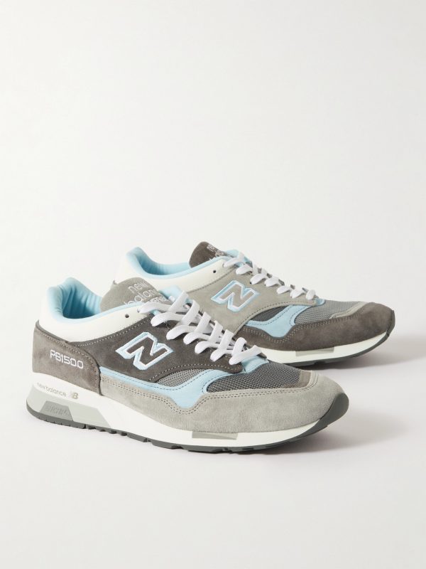 + Beams + Paperboy MIUK 1500 Leather, Mesh and Suede Sneakers - FR + Beams + Paperboy MIUK 1500 Leather, Mesh and Suede Sneakers - FR