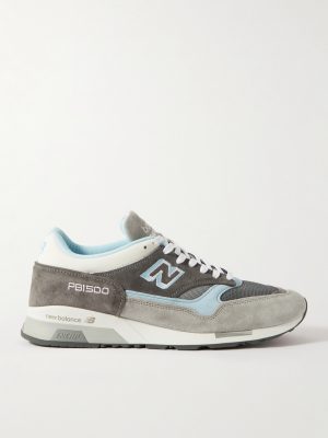 + Beams + Paperboy MIUK 1500 Leather, Mesh and Suede Sneakers + Beams + Paperboy MIUK 1500 Leather, Mesh and Suede Sneakers